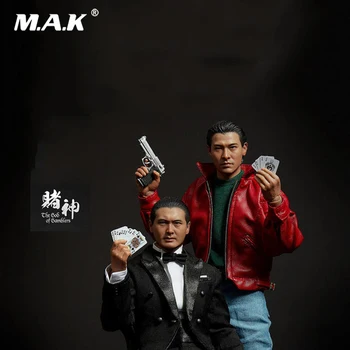 

Collectible Full Set Figure 1/6 God of Gamblers Film Asia Gao Jin Chow Yun Fat Little Knife Lau Andy Collection for Fans Gift