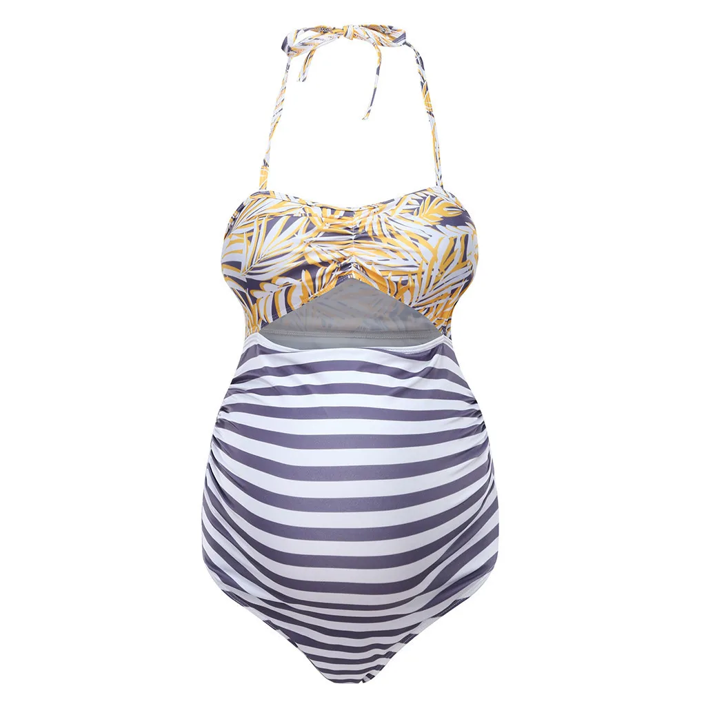 Купальник для беременных женское танкини Женская Цветочная повязка с принтом бикини купальник пляжная одежда костюм для беременных Плюс Размер одежда s-xxxl