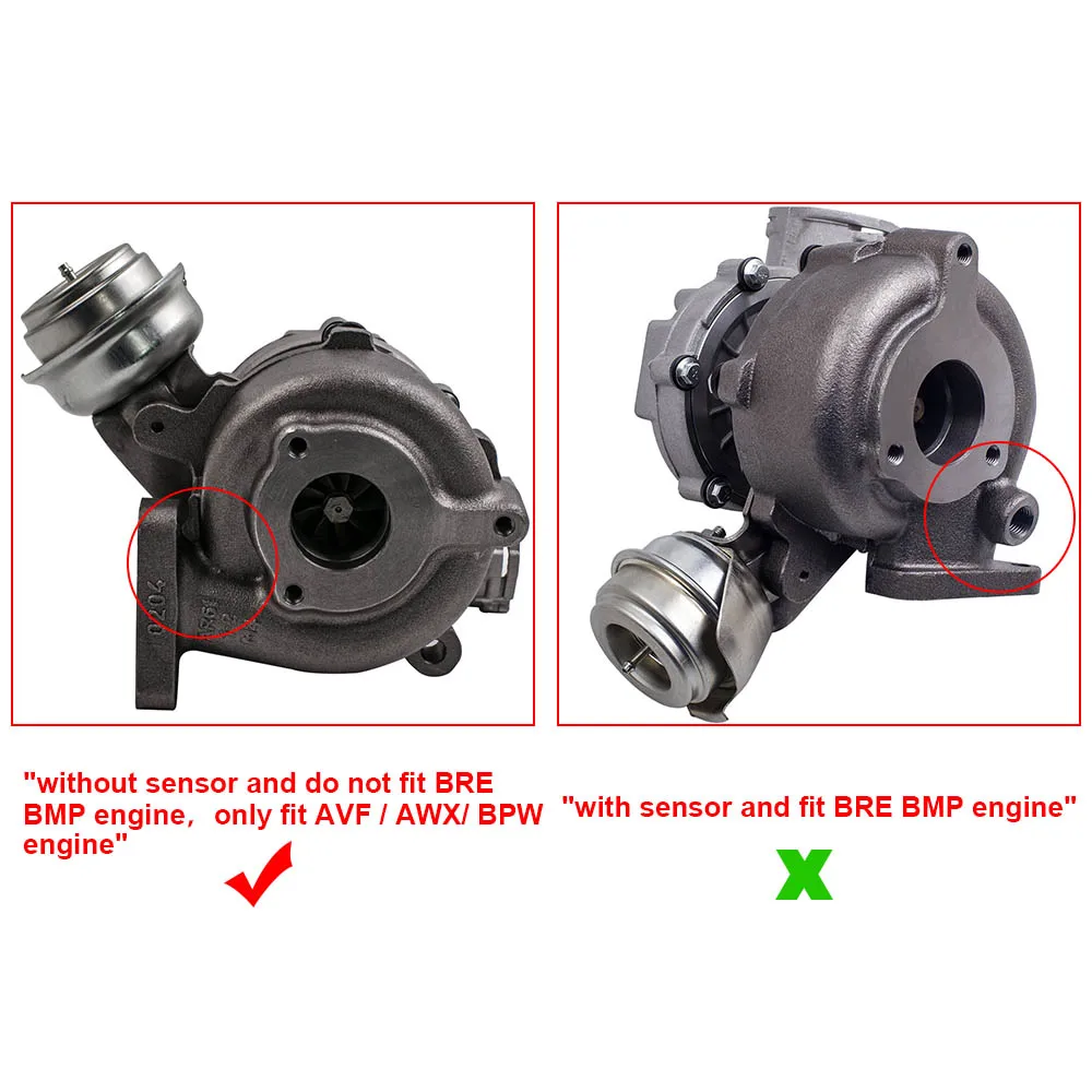 Turbo para Audi Turbocompressor 138hp 103kw Gt1749v a4 2.0l 2.0tdi 3 Automóveis e motos
