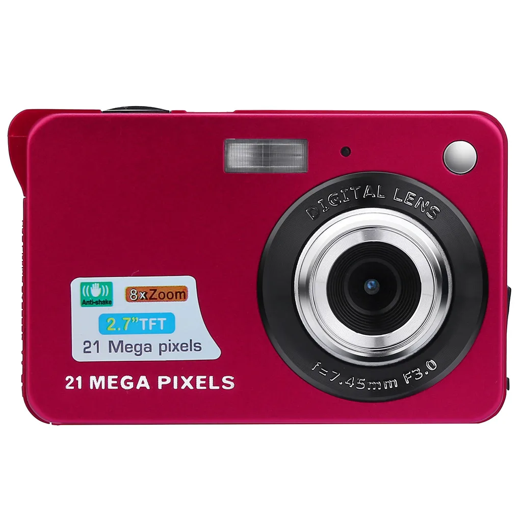 

Digital Camera 2019 2.7HD Screen Digital Camera 21MP Anti-Shake Face Detection Camcorder Black white c0524