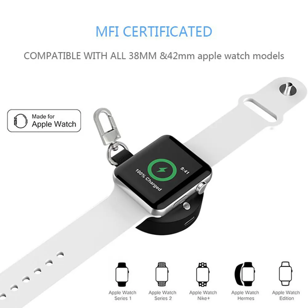 

5 Pcs!!! Portable Smart Watch Wireless Charger for Apple Watch Series 1,2,3,4 Smart Watch Wireless Charger for Travel