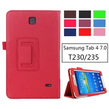 SM-T231 SM-T230 из искусственной кожи с откидной крышкой чехол для samsung Galaxy Tab 4 7,0 T230 T231 T235 подставка чехол s 7 дюймов чехол для планшета