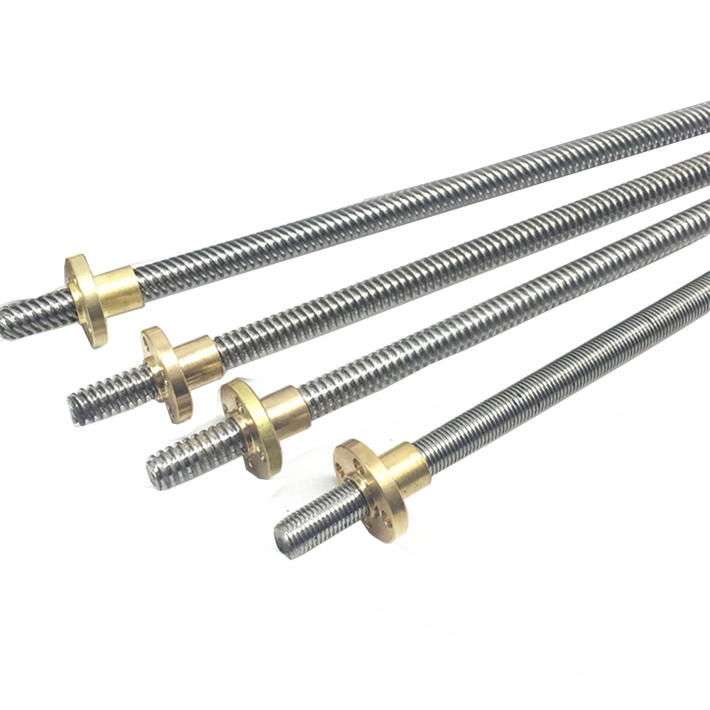 3D Printer CNC THSL-100-1D Length 100/200/300/400/500/600mm Trapezoidal Lead Screw 8MM Thread 1mm /2mm/4mm/8mm T8 | Строительство и