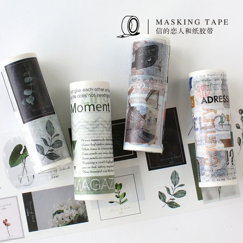 

10 cm Wide Creative Imprint Magazine Washi Tape DIY Scrapbooking Sticker Label Masking Tape School Office Supply