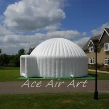 Профессиональные скругленные надувные купольные палатки, белые события купольные шатры для бара вечерние и события в NL