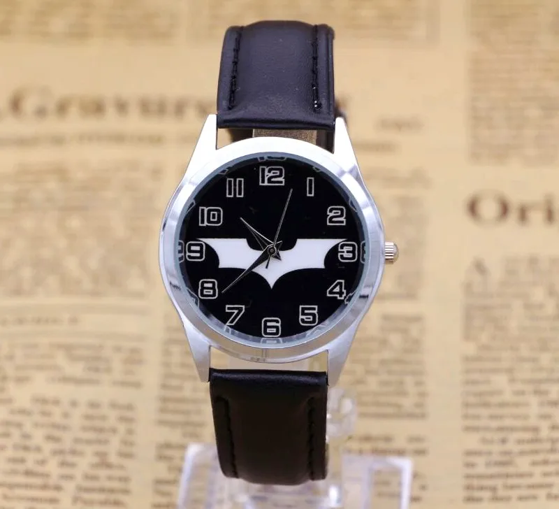 

New Batman Design Fashion women dress Waterproof Analog Wrist quartz Watch Unisex watches women casual watch Children Watch