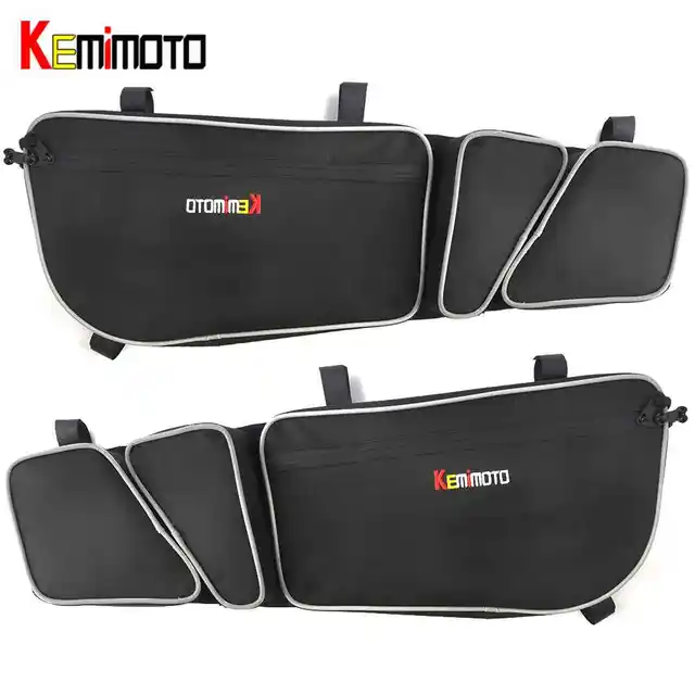 Kemimoto Utv Door Bags Passenger And Driver Side Storage Bag Knee Kemimoto Utv Door Bags Passenger And Driver Side Storage Bag Knee Pad For Can Am Maverick