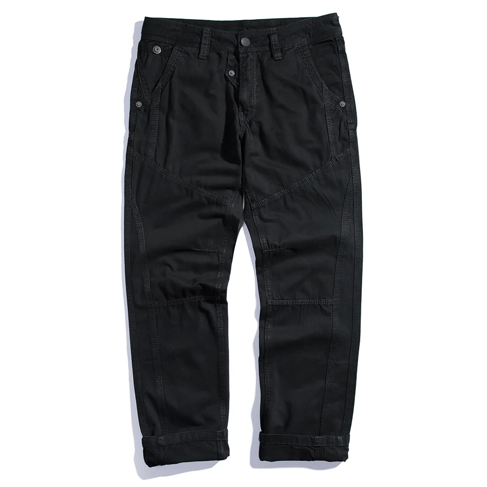 Mens Cargo Pants Casual Mens Pant Multi Pocket Military Overall Men Outdoors High Quality Long Trousers 29-38 Plus Size For Men