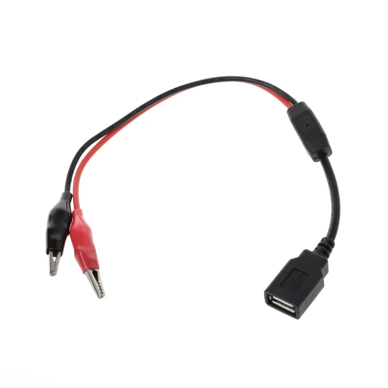 

2018 Copper Alligator Clips with Wire Female USB Connector Test Leads Crocodile Clamp W-store Oct31_A