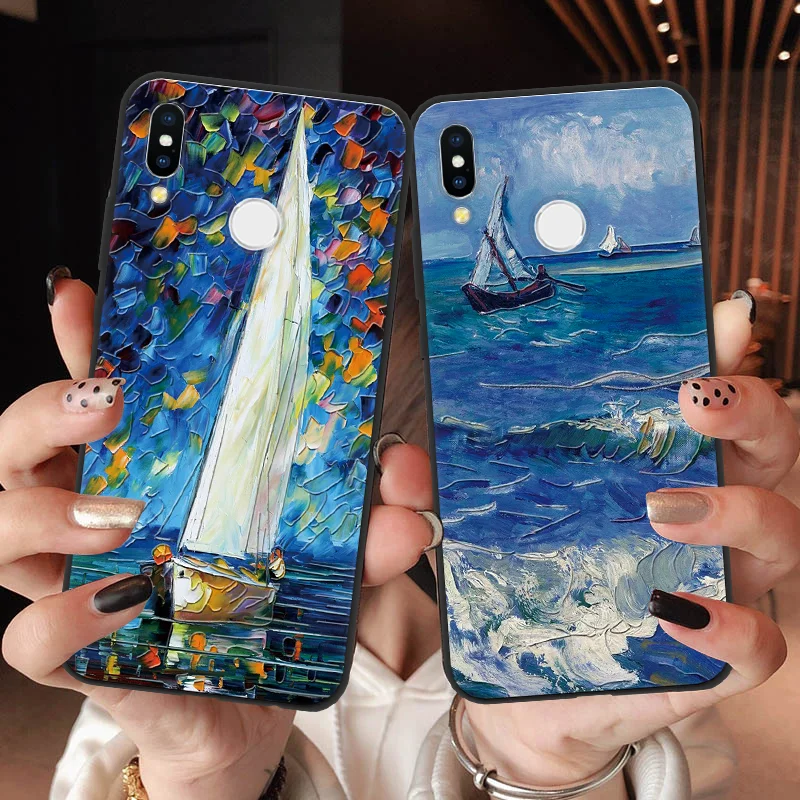 

Starry Night Cover For Huawei Honor 8X 8 9 10 20 Lite View 20 20i 10i 7A 7C 7X Play Nova 2i 2 Lite 3 3i 3e 4 4e 3D Embossed Case