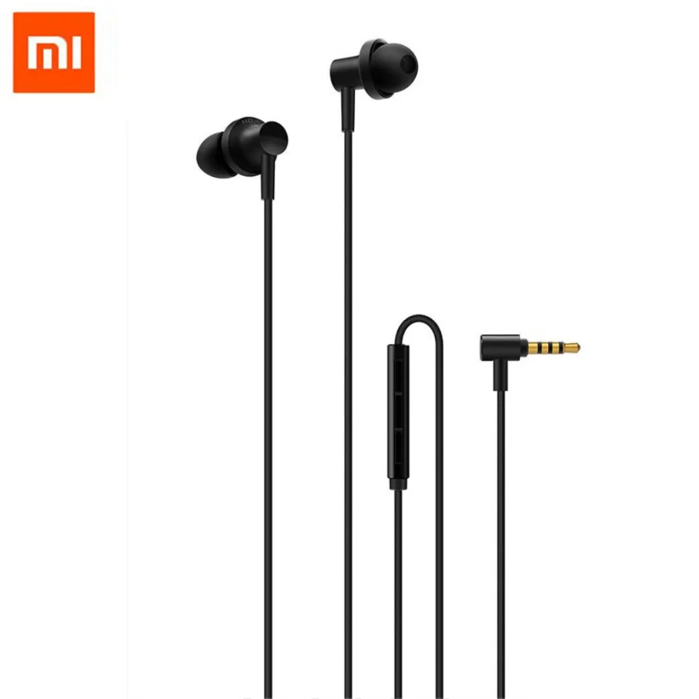 

2018 Original Xiaomi Hybrid Earphone 2 Circle Iron 2 HD Earphone Dual-unit In-Ear 3.5mm L Plug MEMS Microphone Wire Control
