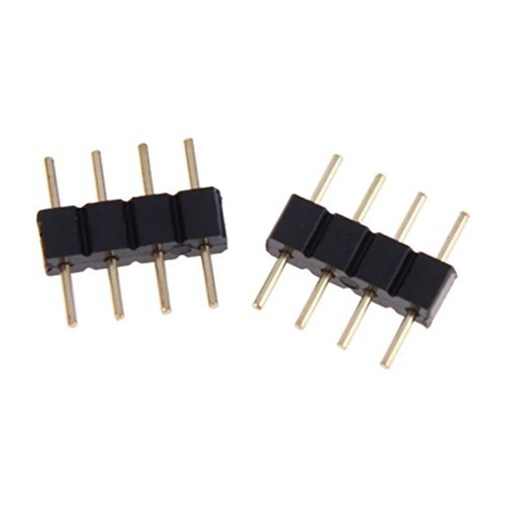 10 шт. 4 Pin RGB/5PIN коннектор RGBW адаптер штыревой штырь мужской тип двойной для RGB/RGBW 5050