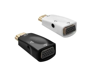 

HDMI To VGA Adapter Converter Cable With Audio Cable Support HD 1080P For PC Laptop AVC2.5X5