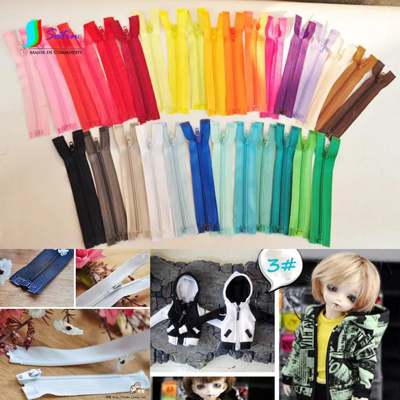 

Colorful 3# Mini Open-end Zipper For Doll Clothes DIY Sewing Accessory Handmade Accessory 3# Zipper S0104L