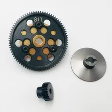 Kyx maior engrenagem dos dentes de aço, 48p 85t/83t/81t + engrenagem do motor 22t para axial scx10 wraith