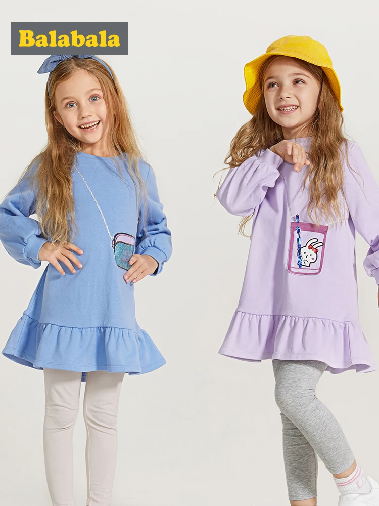 

Balabala Kids Girl 2 Piece Clothes set Long Sweatshirt + Pants Set Children Toddler Girls Clothing Set
