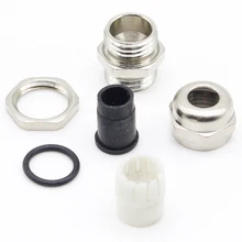 3 шт. из нержавеющей стали PG7 3,0-6,5 мм водонепроницаемый соединитель кабельный ввод