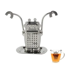 Креативный милый робот-ситечко для заварки чая из нержавеющей стали от производителя