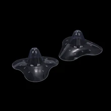 2 шт./пара мягкий ультра-тонкая силиконовая соска-пустышка ниппель щит ребенка грудным молоком Кормление защитные чехлы Защитная крышка