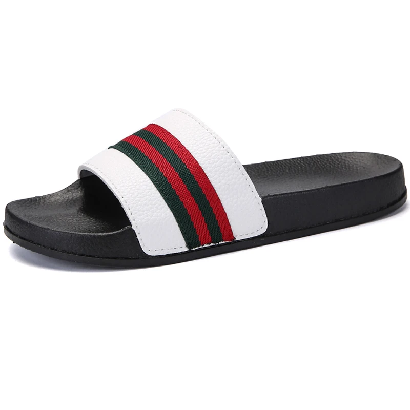 

Brand Soft Sole Leather Outdoor Men Sandals Shoes Black Summer Male Slippers Water Shoes Rubber Men Beach Shoes Zapatos Footwear