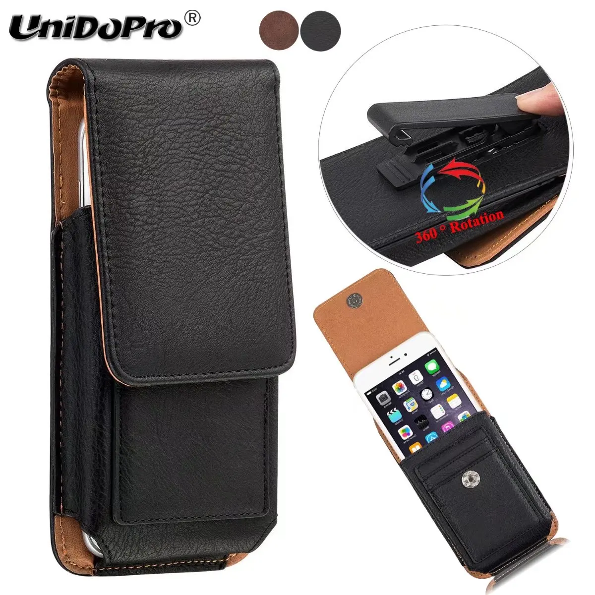 

PU Leather Case for Huawei Mate 10 9 P20 Lite Y9 Y7 Y6 Pro 2019 Honor V10 9i 7C 7X Phone Holster Cover with Belt Clip Waist Bag