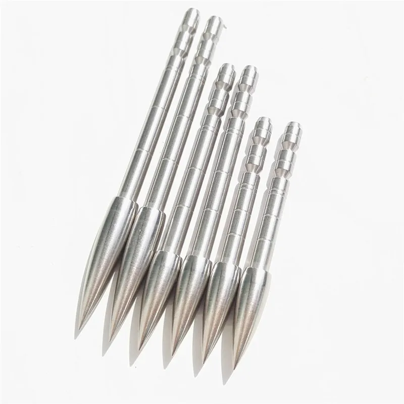 100pcs 100/120/150 Gr Archery  Insert Arrowhead  ID 4.2mm Insert Arrowhead Target Point Broadhead  Arrow Shaft Hunting Accessory