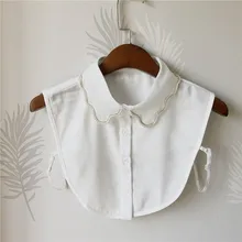 Элегантный женский свитер рубашка шейный жемчуг стразы из бисера шифон Поддельный Воротник Кристалл лацканы ложный съемный воротник блузка Топы