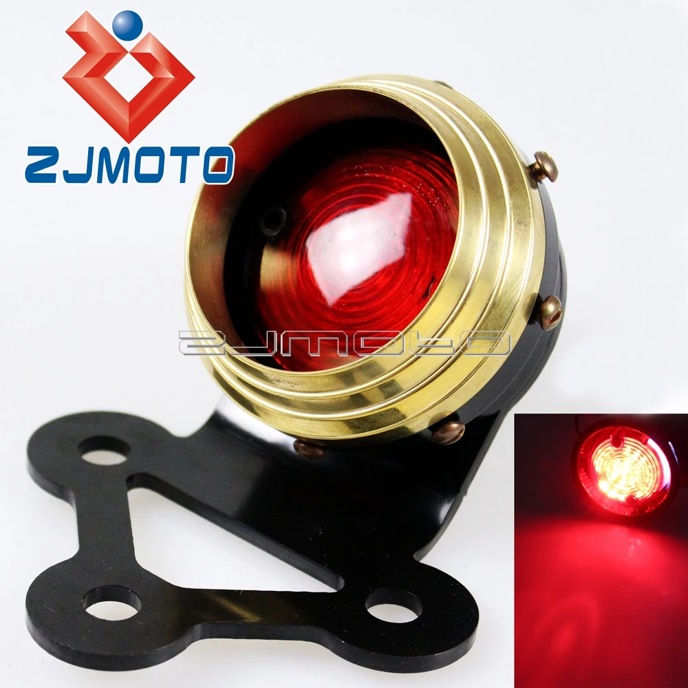 Motorcycle Round Red LED Tail Light Motor Tail Light LED Rear Brake