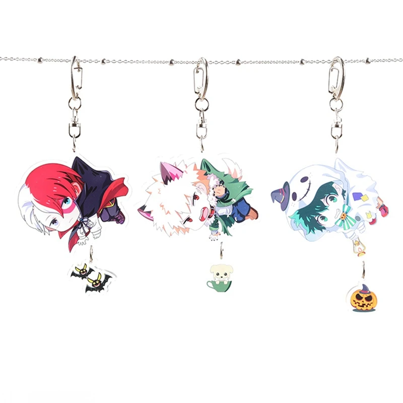 

Anime My Hero Academy Keychain Colorful Cute Keychain Apparel Accessories Pendant Gift