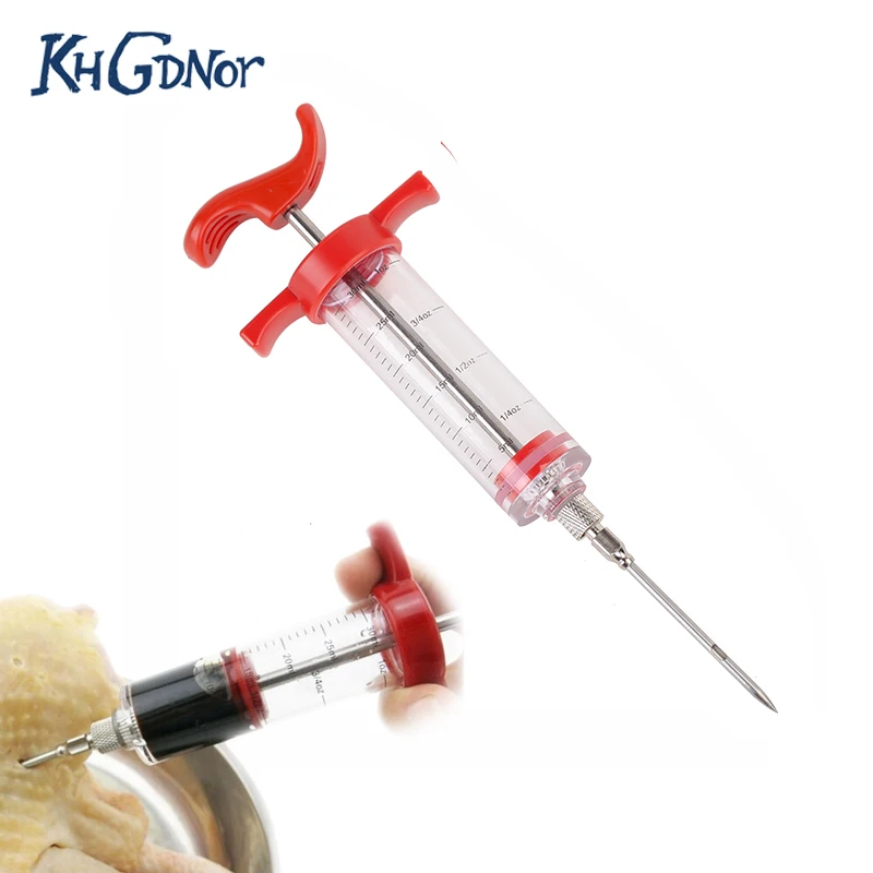 

BBQ Meat Syringe Marinade Injector Poultry Turkey Chicken Flavor Syringe Cooking Sauce Injection Tool Kitchen Accessories