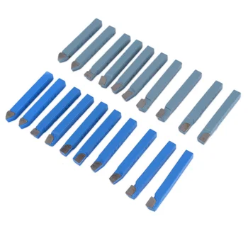 

20pcs Carbide Tipped Metal Cutting Tools 1/4" Shank Lathe Turning Tool Cutter Bits with Wear Resistance