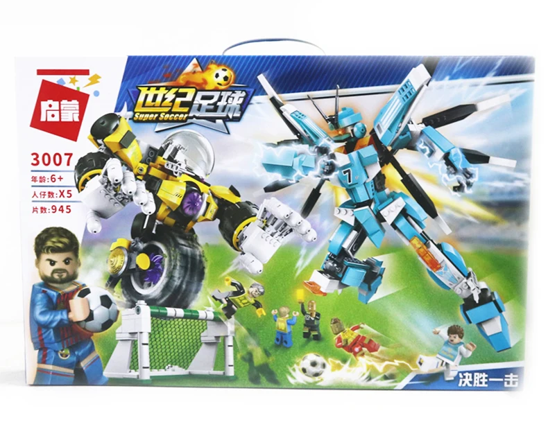 Brinquedos de Construção Jogos de Futebol Modelo de Robô Brinquedos de Blocos de Construção de Construcao para Birthady Original Iluminai Blocos Engraçado Presente 6 de Blocos de Construção de construcao Para Birthady Presente