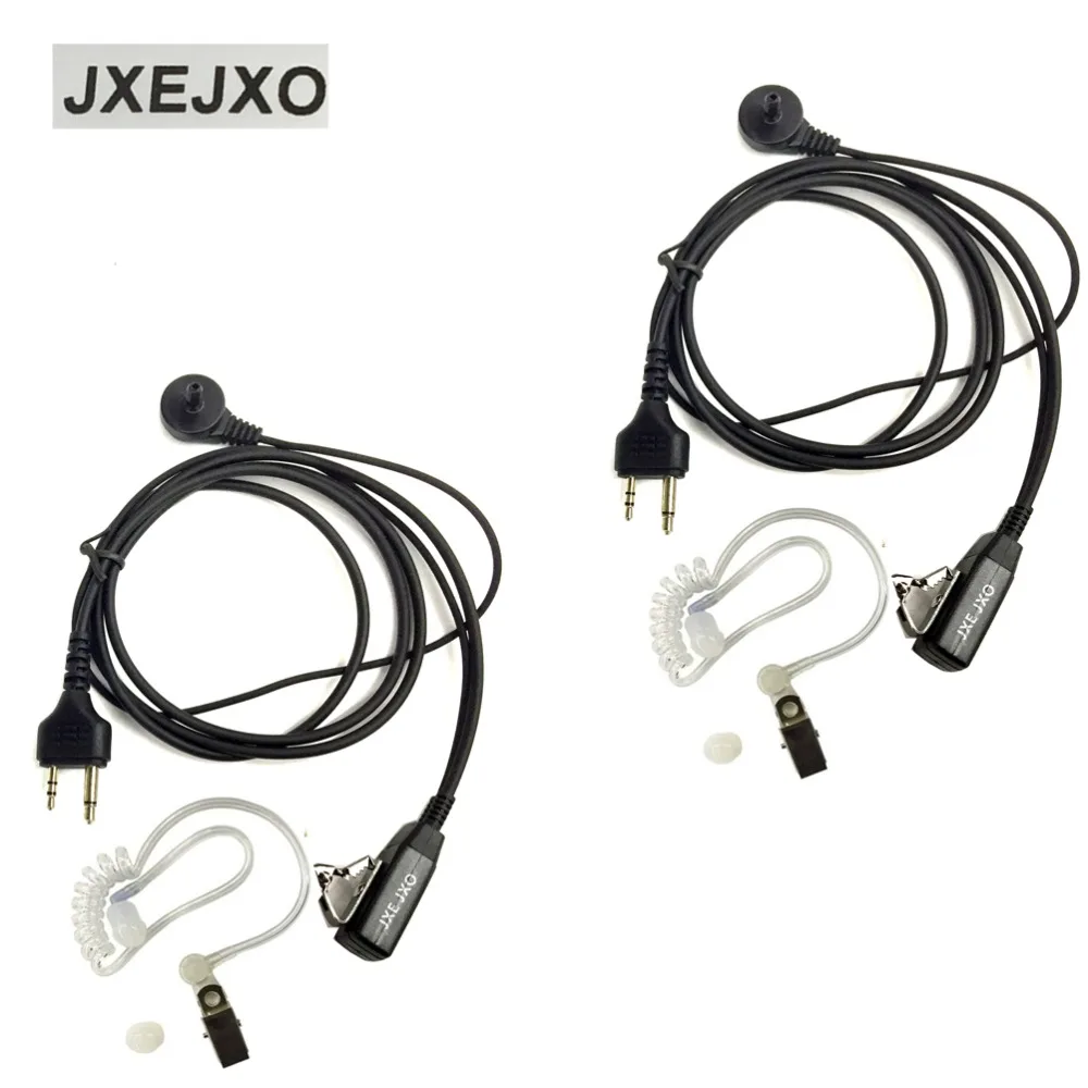 JXEJXO 2 шт./лот контактный PTT MIC скрытый акустический трубчатый наушник для MIDLAND Radio