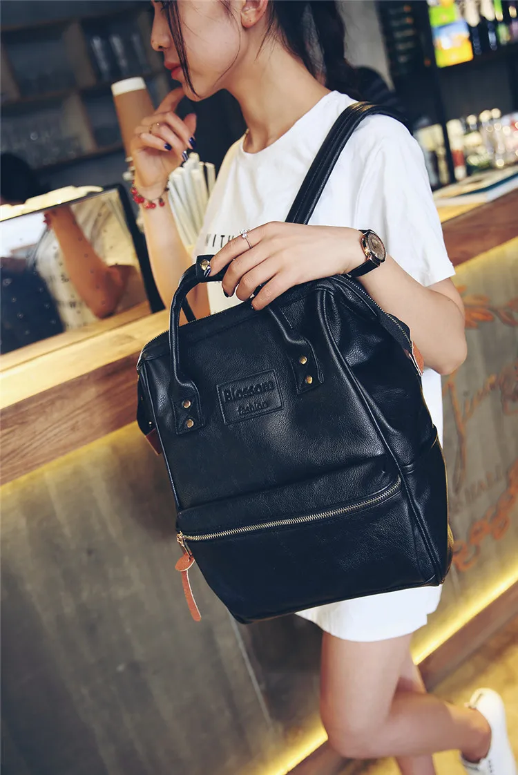 Fashion Mummy Diaper Bag Backpack Leather Waterproof Maternity Nappy Bag Large Capacity Travel Mother Handbag For Mom Baby Care (24)