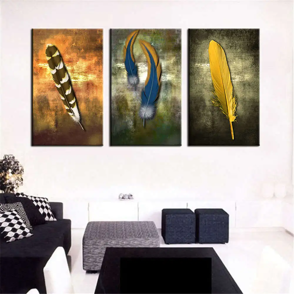 Oil-Paintings-on-Canvas-Feather-White-Modern-Abstract-Oil-Painting-Wall-Art-Home-Decor-Picture-for (2)