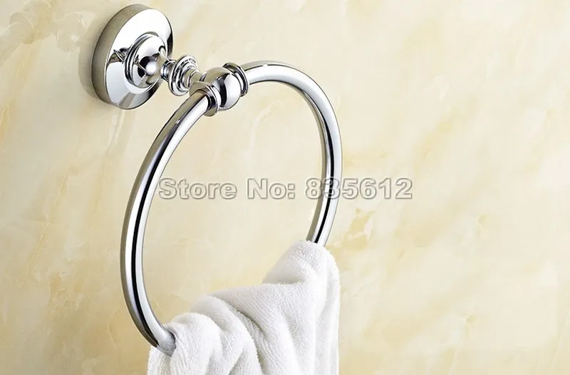 Bathroom Accessories Bathroom Wall Mounted Round Towel Ring Holder