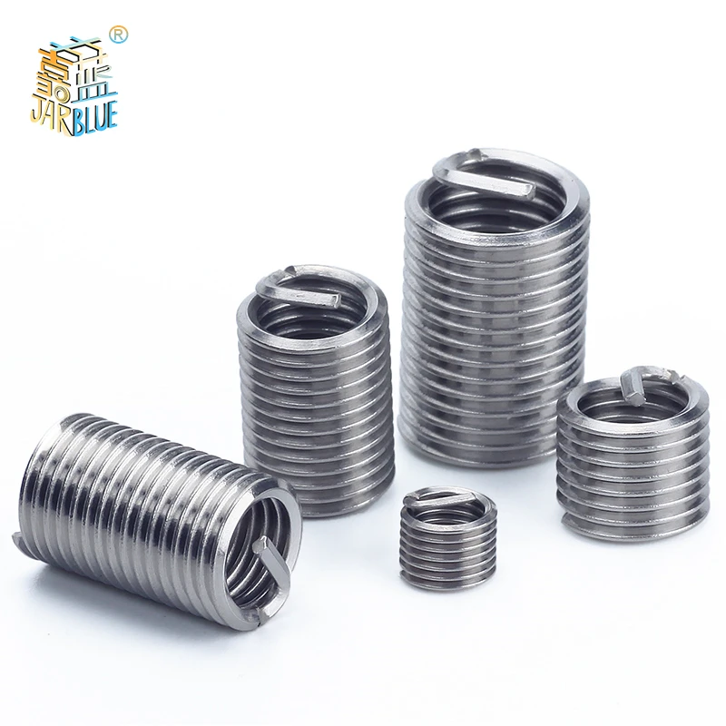 50pcs M6 x 1.0 3D Insert Length Helicoil Wire Thread Insert 304 Stainless Steel