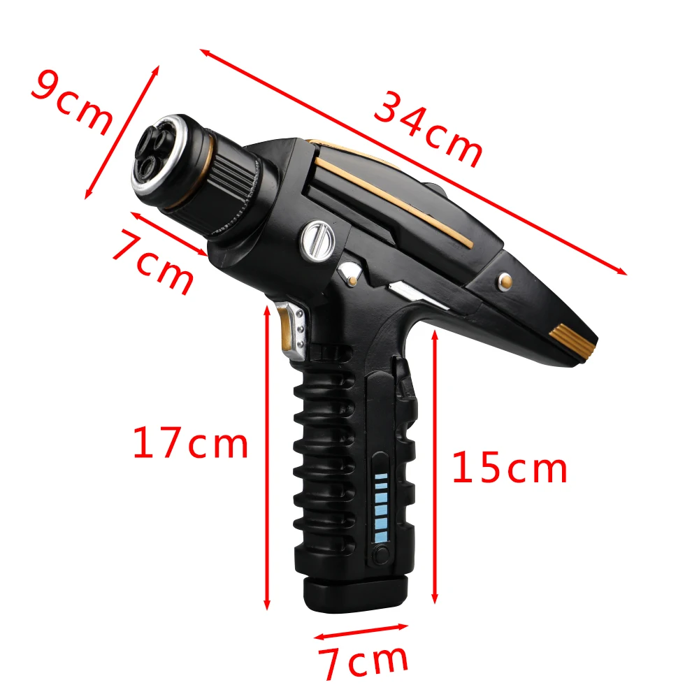 ST Дискавери Звездного Флота ручной фазер пистолет Тип II комплект Хэллоуин смолы реквизит