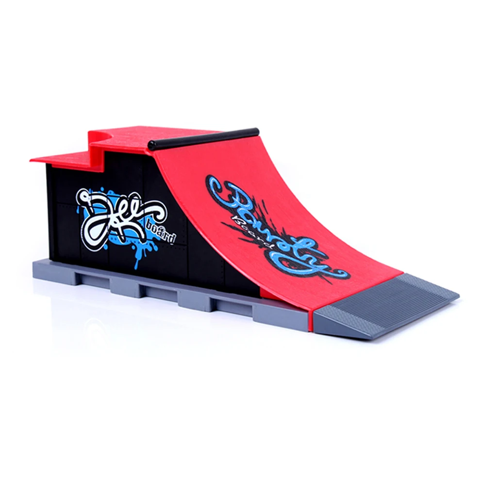 Mini Finger Play Board Micro Skateboard Ramp Accessories Set Kids Party Favor Play Fun Toy Gift C#