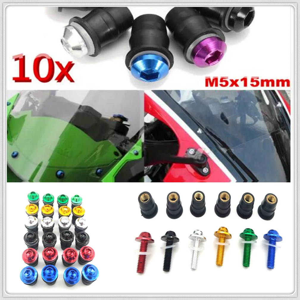

motorcycle Windshield Bolt windscreen Fastener Screw for YAMAHA YZF 600R Thundercat R1 R6 R25 R3 FZ1 FAZER FZS 1000S