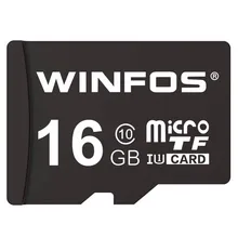 Winfos карта памяти MicroSD натуральная Ёмкость 16 Гб Class10 UHS-1 Micro SDXC карты