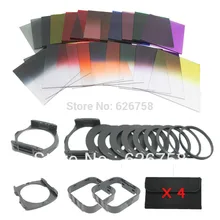 42 in1 24Color Filter +4 Cases+9 ring Adapter+2 holder+Wide-Angle Holder+lens hood for Cokin P +free shipping +tracking number