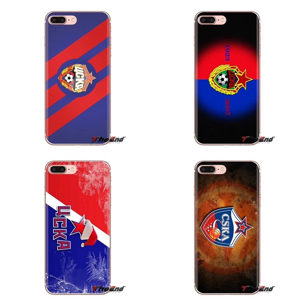 For Samsung Galaxy J1 J2 J3 J4 J5 J6 J7 J8 Plus 2018 Prime 2015 2016 2017 Transparent TPU Covers Moscow CSKA Primary Logo Russia |