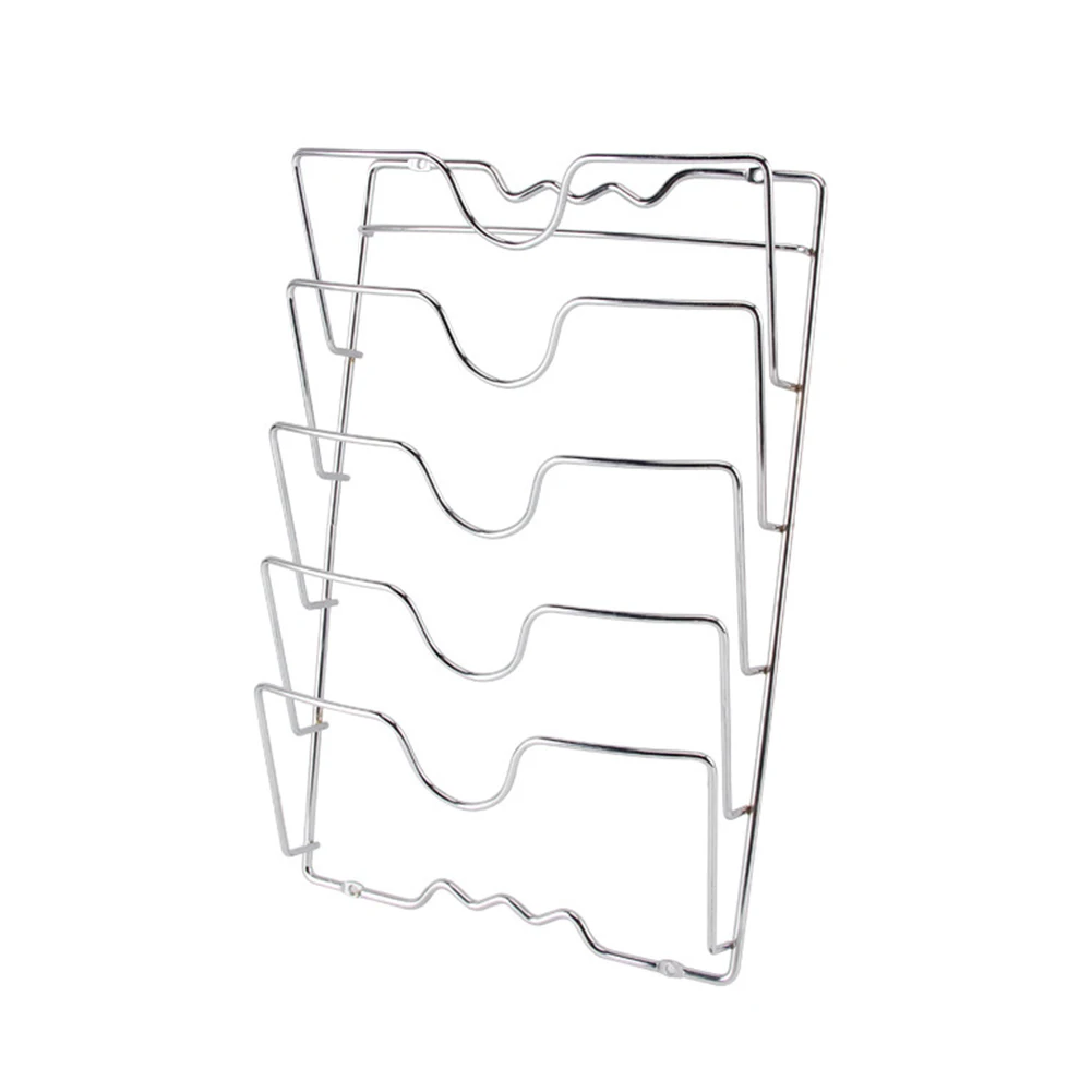Anti-fall Metal Drying Pan Pot Rack Cover Lid Rest Stand Spoon Holder Holder Kitchen Tool 5 Layer Anti-fall Metal Drying Pan Pot Rack Cover Lid Rest Stand Spoon Holder Holder Kitchen Tool 5 Layer