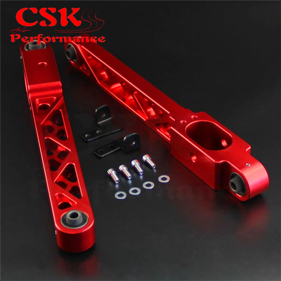 

Rear Lower Suspension Control Arm Fits For Mitsubishi Lancer G EVO 1 2 3 4G63 Red / Black / Silver