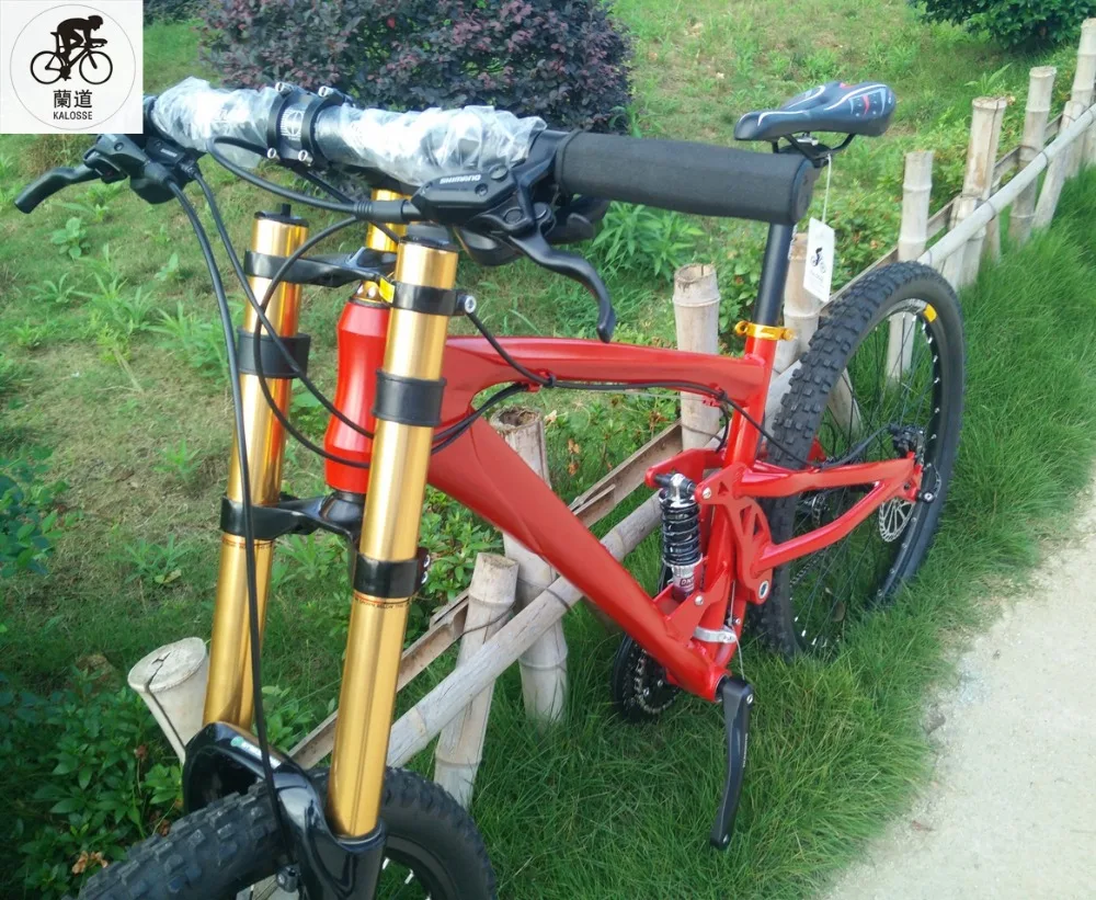 Discount Kalosse  Hydraulic brakes  DIY  colors  Downhill  26*2.35inch bikes   24/27/30 speed   bike part    20*110mm  tyre dirt bike 8