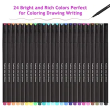 24 шт разных цветов для рисования и письма ручки канцелярский школьный офисный принадлежности для рукоделия планировщик журнал скрапбукинга художественный проект