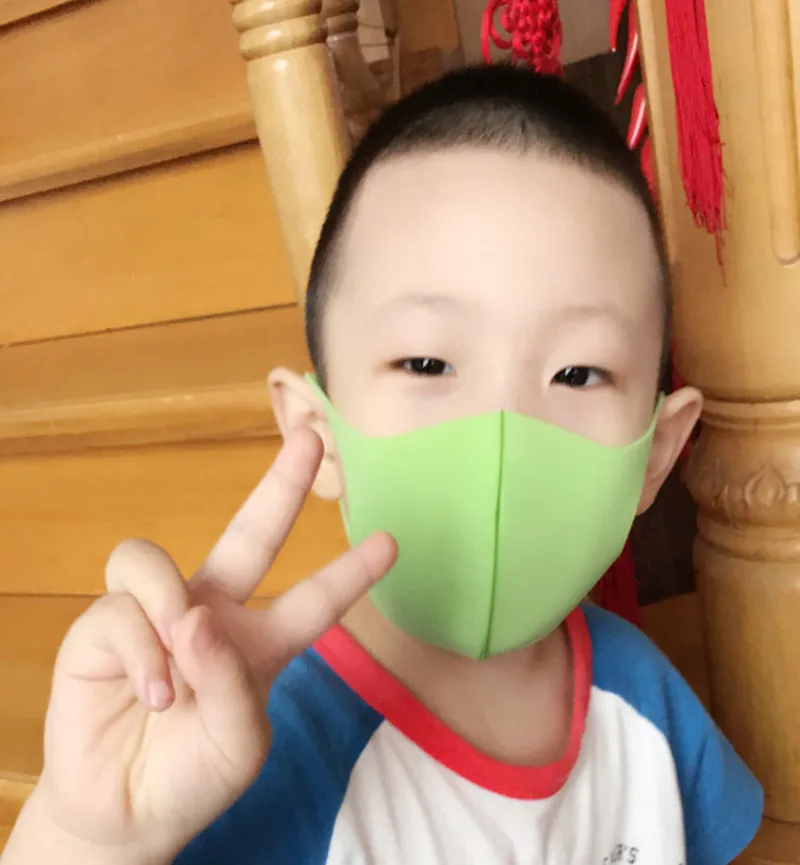 3 шт./пакет детей 3D дышащая Цвет рот маска Anti-пыли, дымка Pm2.5 гриппа аллергия защиты маски