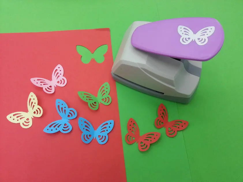 free ship 2 inch butterfly punch paper craft punch eva punch perfurador de papel scrapbook