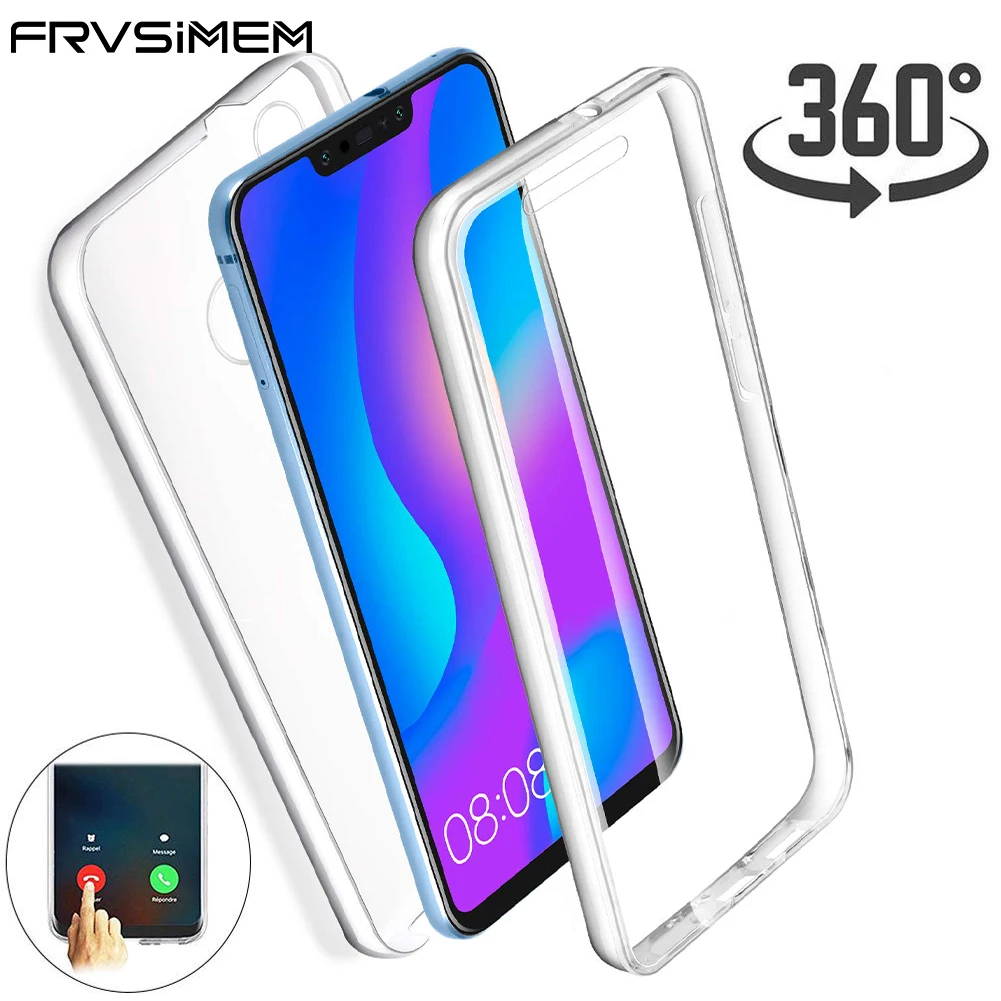 

360 Full Transparent Case for Huawei P10 Plus P9 Mini P8 Lite 2017 P20 Pro Mate 10 20 Lite Nova 2i 3E P Smart 2019 Silicone Case